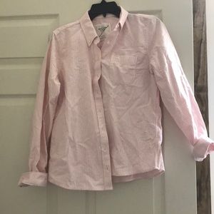 Abercrombie & Fitch Pink Striped Polo